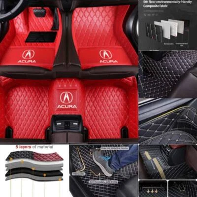 For Acura ILX MDX NSX RDX RL TL TLX TSX ZDX Car Floor Mats Custom Waterproof Mat - Изображение 1 из 4