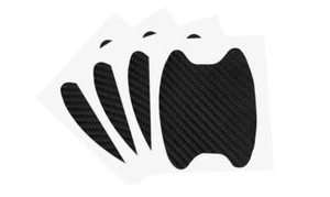 Car Door Handle Pain Cup Bowl Cover Scratch Protective Film BLACK X 4 PIECES - Foto 1 di 3