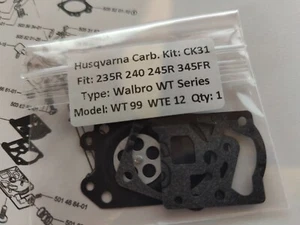 Husqvarna 235R 240 245R 345R Walbro Vergaser Kit. Ersetzt: 502103501. UK - Bild 1 von 2