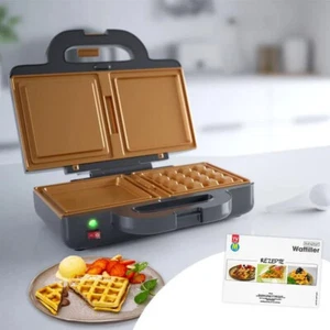 Livington Waffiller - piastra per cialde - dolce e salata - rivestimento antiaderente - Foto 1 di 1