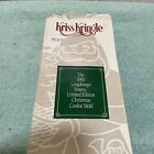 Longaberger  Brown Pottery Kris Kringle Santa Claus  Cookie Mold Vintage