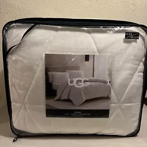 UGG Avery Queen Comforter Set 90”X92 Two Shams-20”X26” Snow (White) NEW - Picture 1 of 7