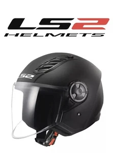 CASCO JET LS2 TAGLIA M OF616 AIRFLOW II 2 NERO OPACO BLACK ||l|ll - Foto 1 di 1