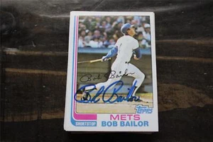 BOB BAILOR NY METS HANDSIGNIERTE KARTE - Bild 1 von 1
