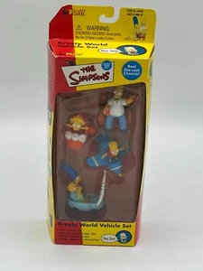 2000 I Simpson KRUSTY WORLD SET VEICOLI Playmates nuovo con scatola C-8.0 pressofuso - Foto 1 di 2