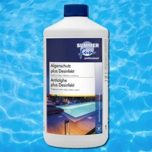 Pool Algenschutzmittel plus Desinfekt 1L gegen Algen Bakterien Keime Summer Fun - Bild 1 von 3