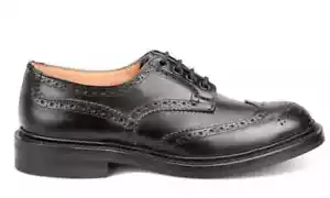 TRICKERS Bourton Derby Brogue, UK:7, EU:41, Black Leather, RRP £565! BNWB - Picture 1 of 10