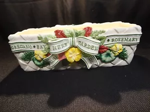 Fitz and Floyd Herb Garden Planter 12" x 7" x 4" Long Classic F F - Picture 1 of 7