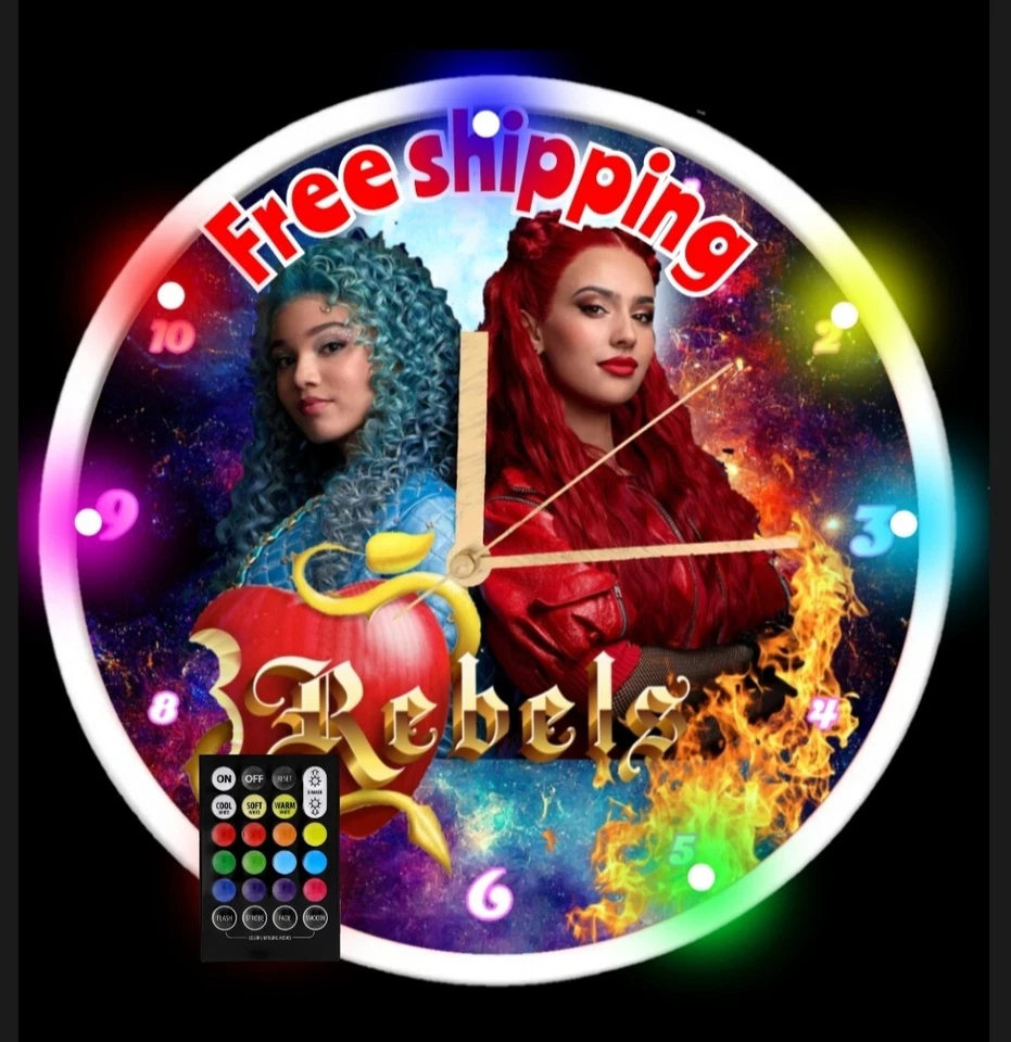 REBELS RGB LED Clock - Image 1 of 4