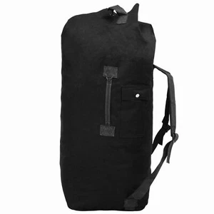 Seesack 3-in-1 Armee-Stil 120 L Schwarz E6J5 - Bild 1 von 6