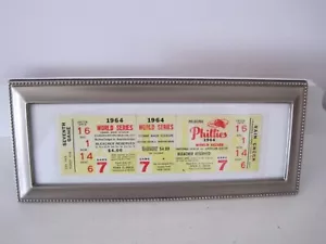 1964 World Series Game 7 Philadelphia Phillies Framed Phantom Ticket Stub Sec. 1 - Picture 1 of 6