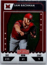 2021 Panini Elite Extra Edition College Tickets Optic #4 Sam Bachman NM-MT