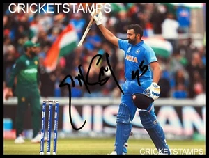 ROHIT SHARMA CRICKET ICON SIGNED GLOSSY POSTER REPRINT A4 SIZE 8"X11" PHOTO - Picture 1 of 1
