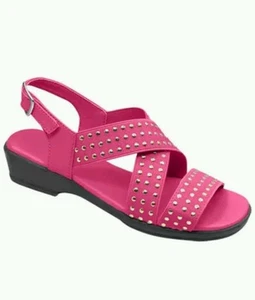 Sandale femme cloutée stretch/FUCHSIA neuve taille 6M - Photo 1/1