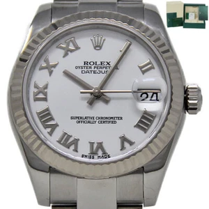 Rolex Datejust 31mm Steel Fluted White Roman 178274 FACT. BOX&WARNTY2021 #1997-1 - Picture 1 of 6