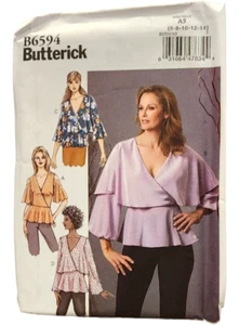 New & Uncut Womens sizes 6-14 blouse made by Butterick #B6594 - Picture 1 of 2