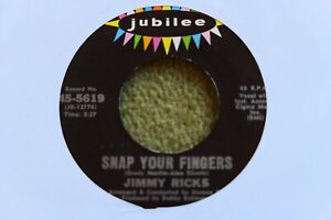 JIMMY RICKS – SNAP YOUR FINGERS 7″ – Nr MINT 1968 FUNK NORTHERN SOUL