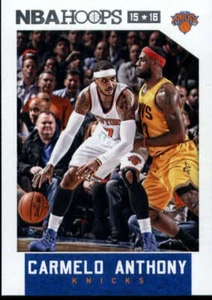 2015-16 Panini Hoops #97 Carmelo Anthony New York Knicks Basketball Lebron James - Picture 1 of 1