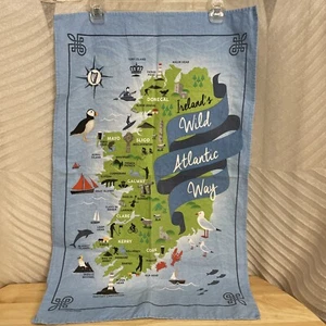 Ireland Wild Atlantic Way Decor Cloth Wall Hanging Tea Towel - Picture 1 of 4