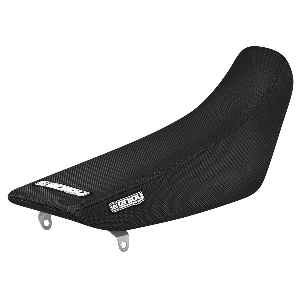 1991-2000 KAWASAKI KX 80 100 Capa de Assento By Enjoy MFG ALL BLACK Gripper #449 - Imagem 1 de 4