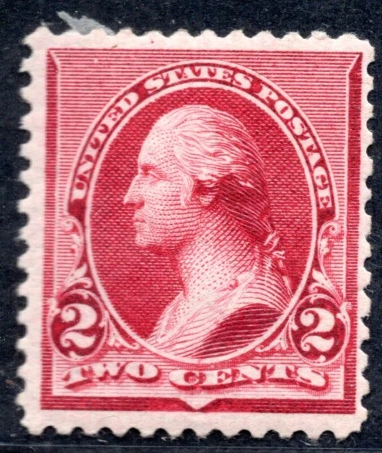 US 1890 SCOTT #219D TWO CENTS CARMINE COLOR MINT HINGED - Image 1 of 2