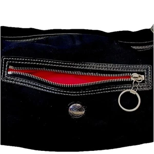 Coach Daisy Large BLACK NYLON (leather strap) Purse (hobo) A1093/ F 14876 - Picture 1 of 6