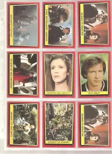 1980 EMPIRE STRIKES BACK NINE CARDS ~ SERIES ONE ~ STAR WARS SEQUAL - Bild 1 von 1