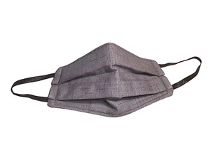 Face Mask With Quilted Filter & Nose Wire (Gray) Washable Now Bigger Size *Mens* - Picture 1 of 2