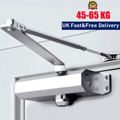 Door Closer Opener 45-65KG Heavy Duty Fire Rated Overhead Adjustable Soft Close - Image 1 of 4