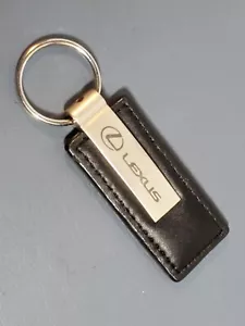 LEXUS BLACK LEATHER KEY CHAIN - Picture 1 of 6
