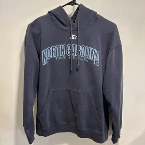 Vintage Starter UNC North Carolina Tar Heels Blue Long Sleeve Hoodie (M) - Picture 1 of 8