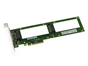 Card Pcie 8x Pcie 3.0 for 2 SSD Pcie Nvme U.2 U2 68-pin SFF-8639 - Rmotorcycle - Picture 1 of 2