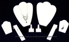 8 Piece White Leatherette Jewelry Display Presentation or Photography Set WL3