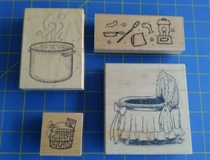 Konvolut 4 Gummistempel. Ann-ticipations. Postausdrücke. D.O.T.S. - Bild 1 von 8