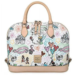 Borsa a tracolla Disney Parks Dooney & Bourke schizzo a cupola borsa tote borsetta nuova con etichette - Foto 1 di 1