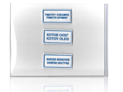 Set Soyuz TMA-17 Sokol Spacesuit Embroidery Patches Kotov Creamer Noguchi :) - Image 1 of 4