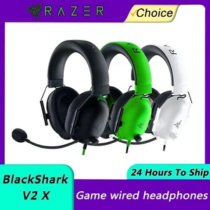 Razer BlackShark V2 X Headphone Wired Gaming Headset: 7.1 Surround Sound- Game - Picture 1 of 12