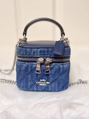 NWT Coach Ava Crossbody Bag With Quilting CAQ00 Denim - Image 1 of 4