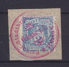 COLMAR STADTPOST 1896, Mi I AUF BRIEFSTÜCK
