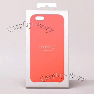 Genuine Original Apple Leather Snap Cover Case For iPhone 6 / iPhone 6s - Red - Image 1 of 2