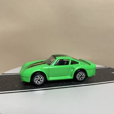 Porsche 959 1996 Matchbox Superfast #51 verde fluorescente/negro escala 1:58 casi nuevo Foto 1 de 4