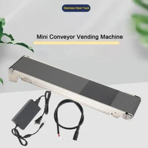 Metall Tischförderband Montagelinie Elektro Förderbahn 460 mm x 85 mm - Bild 1 von 14