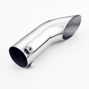 Turn Down 2-1/8" Inlet Pipe Exhaust Tip 304 Stainless Steel Bolt-on Polished