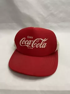 Vintage Coca-Cola Mesh Snapback Trucker Hat - Sportcap Brand Collectible - Picture 1 of 6
