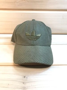 Adidas Suede Feel Mesh Logo Mütze verstellbar Druckknopf OSFM grün - Bild 1 von 9