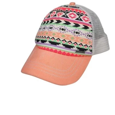 Gorra de béisbol de camionero azteca sombrero malla espalda a presión suroeste vibrante pastel Foto 1 de 4