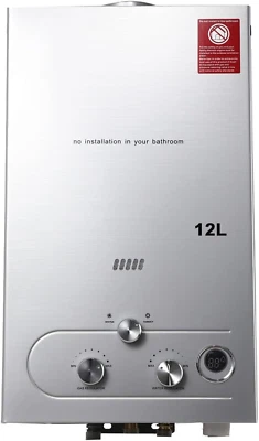 ECUTEE 12L 24KW Scaldabagno a Gas Di Petrolio Liquefatto Scaldabagno a Gas Propa - Immagine 1 di 4