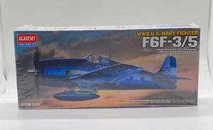 WWII U.S. NAVY FIGHTER F6F-3/5 Academy Hobby Modellbausatz Maßstab 1:72 NEU/VERSIEGELT - Bild 1 von 5