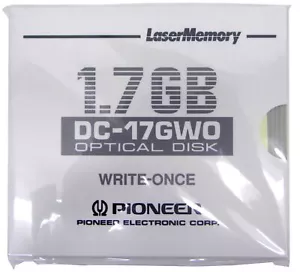 NEW Pioneer DC-17GWO 1.7GB WORM Disk 5.25" Magneto Optical Media MO - Picture 1 of 2