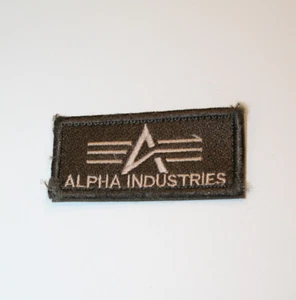 Alpha Industries Patch für Jacken Pullover neu grün/beige - Bild 1 von 2